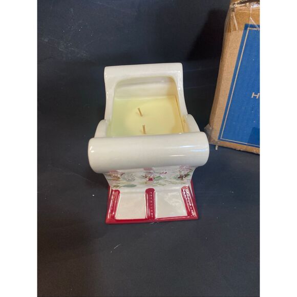 Home Worx by Harry Slatkin 14oz Let It Snow Scented Sleigh Candle - Picture 3 of 6